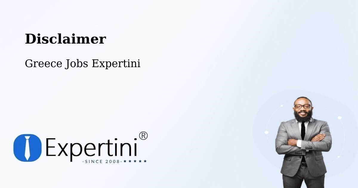 Disclaimer – Síndos - Greece Jobs Expertini